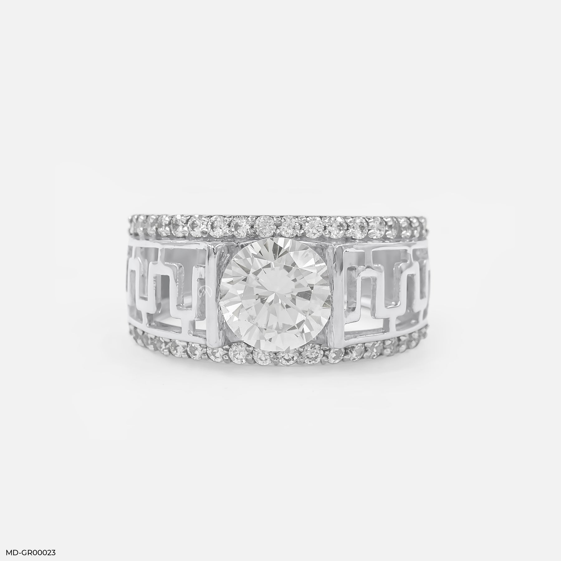 2 Carat Classic Solitaire Men's Ring Platinum 950