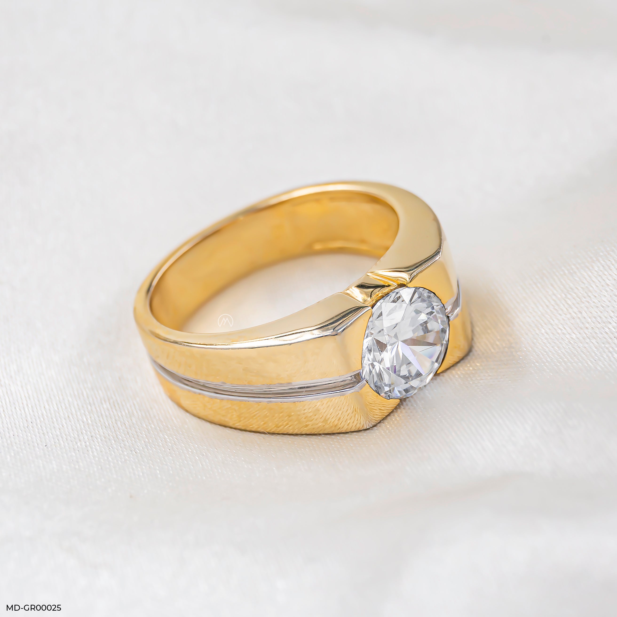 1.75 Carat Model Classic Men's Ring 14K Rose Gold