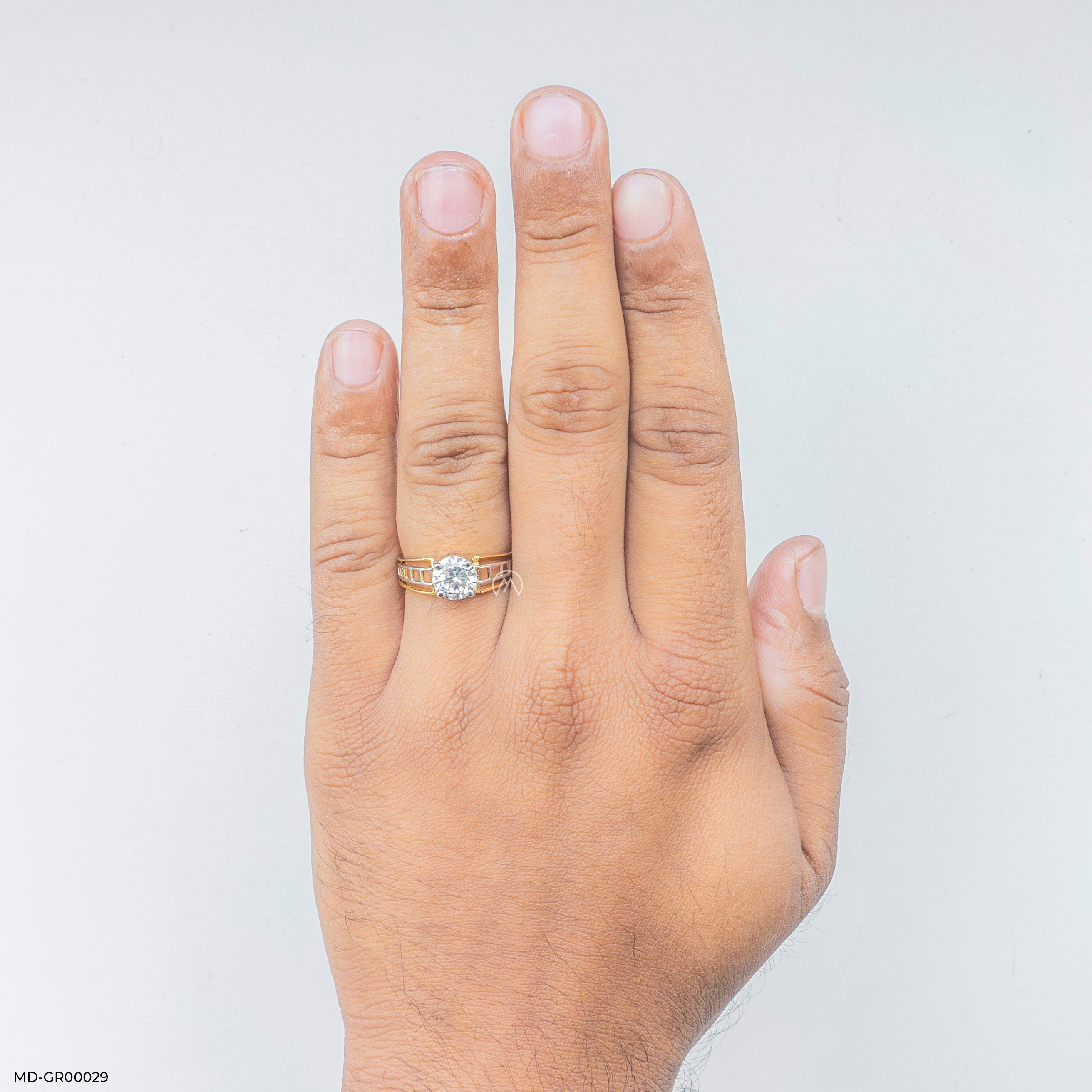1 Carat Single Men's Diamond Ring