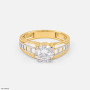 1 Carat Single Men's Diamond Ring
