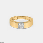 Apex Glam Solitaire Diamond Ring 9K Yellow Gold