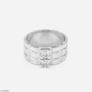 Equilibrium Duet Ring 14K White Gold