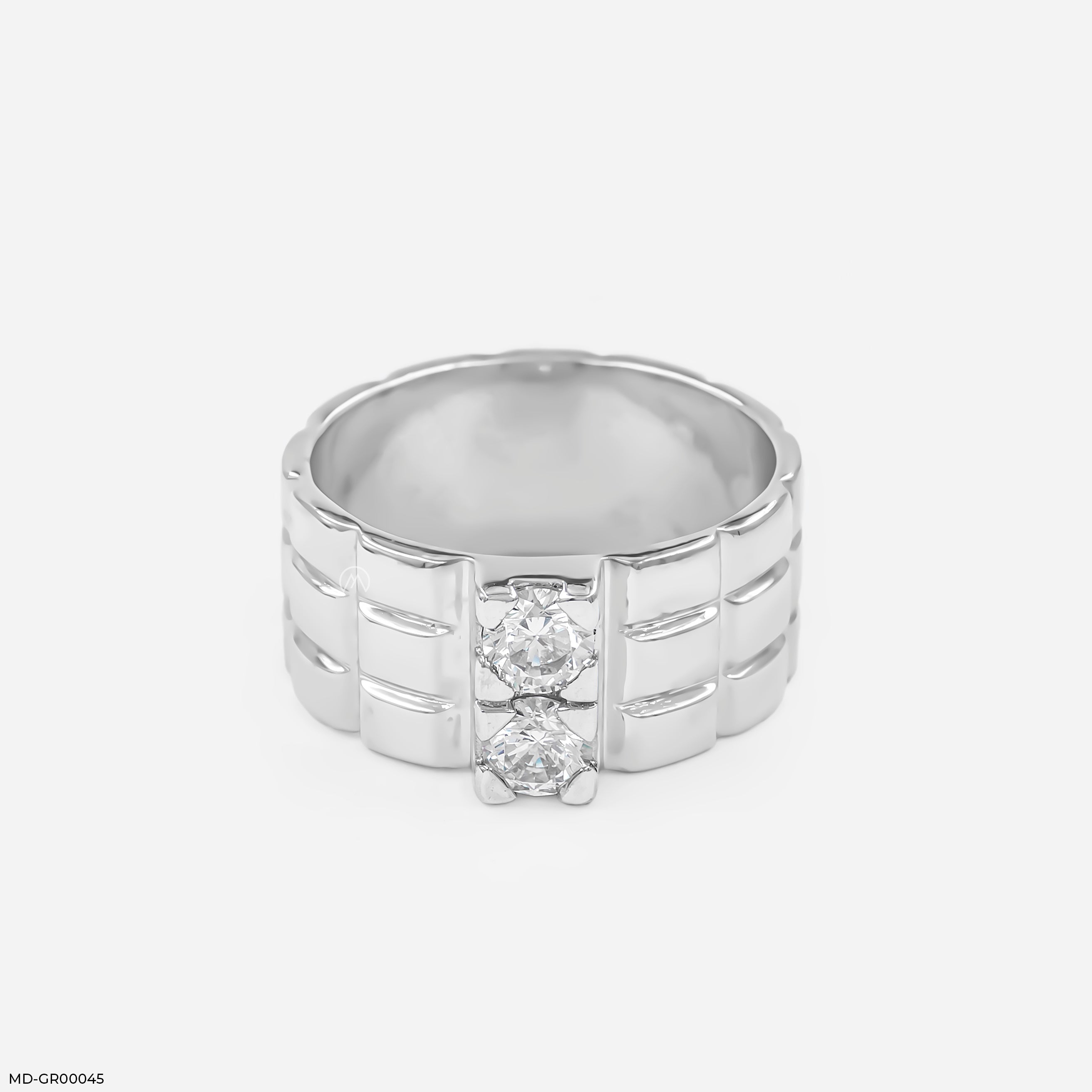 Equilibrium Duet Ring 9K White Gold