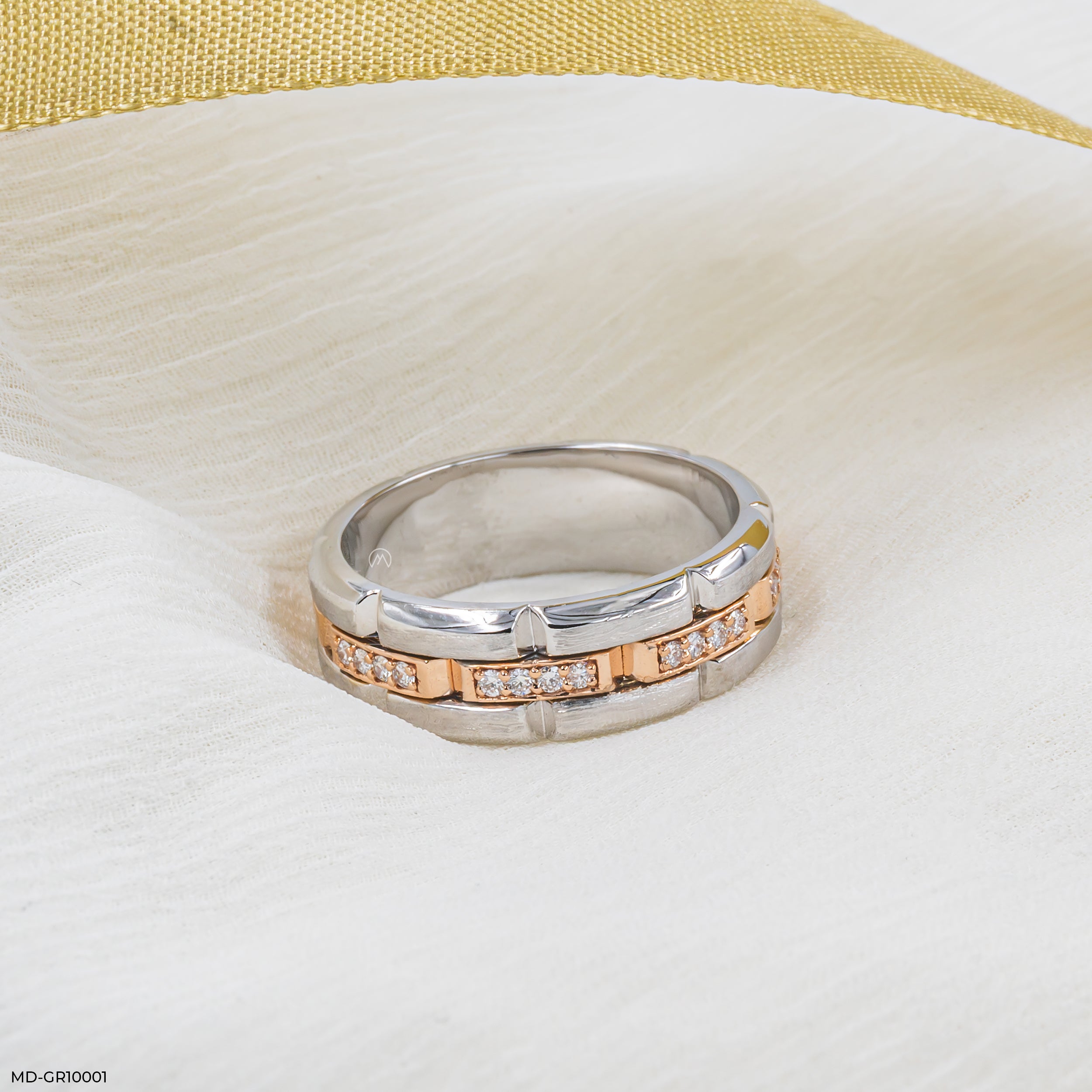 Modern Block Band Ring