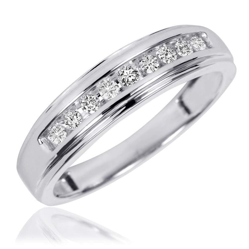 The Regal Run Men Diamond rings 14K White Gold