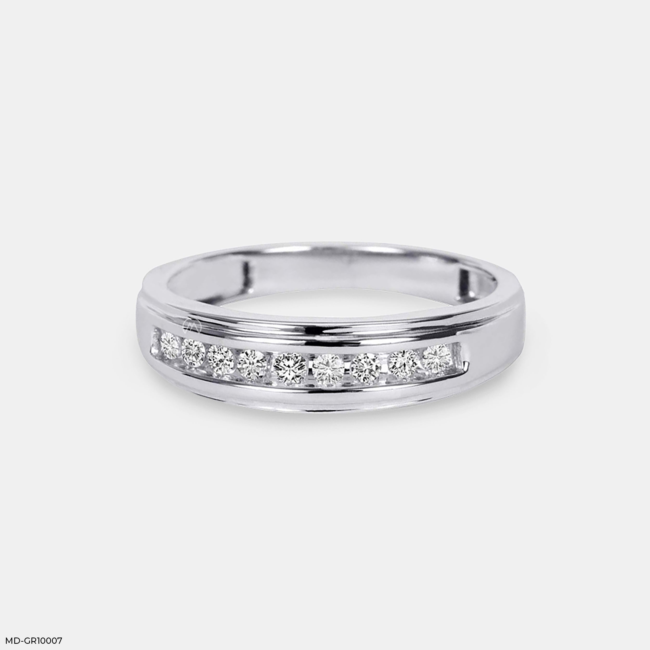 The Regal Run Men Diamond rings 9K White Gold