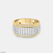 Bold Blink Men's Diamond Rings 14K Rose Gold