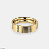 Royal Band Diamond Rings 9K Yellow Gold