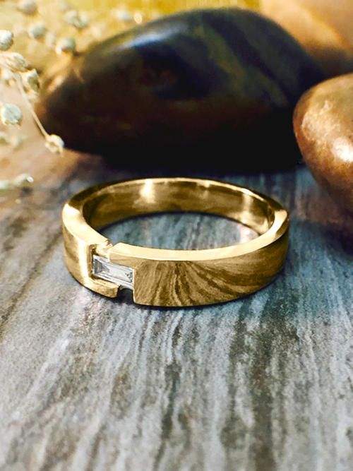 Crown Solitaire Men's Rings 14K Rose Gold