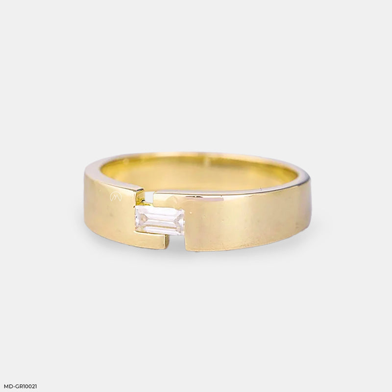 Crown Solitaire Men's Rings 14K Rose Gold