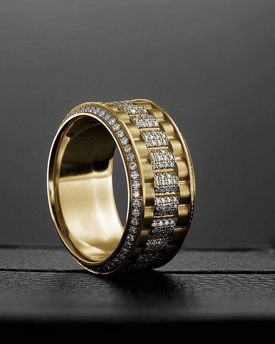 The Empress Men's Diamond Band 9K Yellow Gold