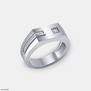 Eternal Spark Diamond Mens Rings 9K White Gold