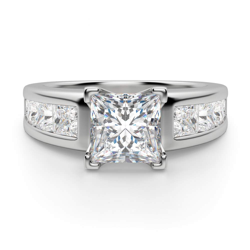 0.50 Carat Princess Cut Timeless Ring 14K Rose Gold