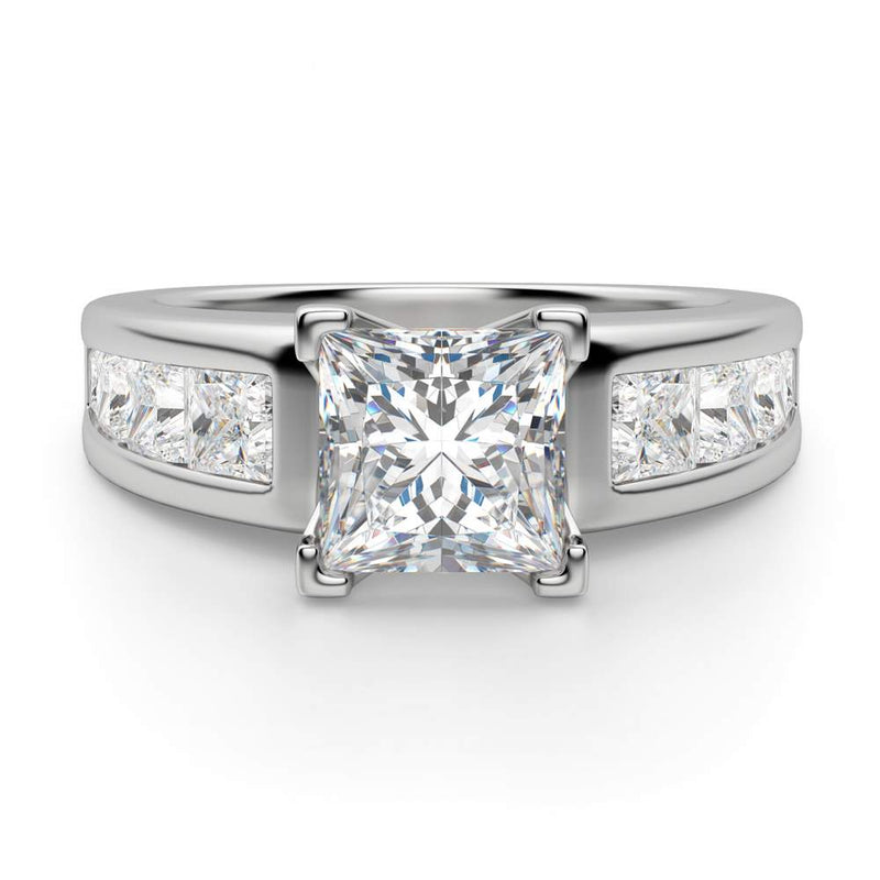 0.50 Carat Princess Cut Timeless Ring 9K Rose Gold