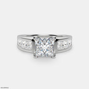 0.50 Carat Princess Cut Timeless Ring Platinum 950