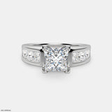 0.50 Carat Princess Cut Timeless Ring 9K Rose Gold