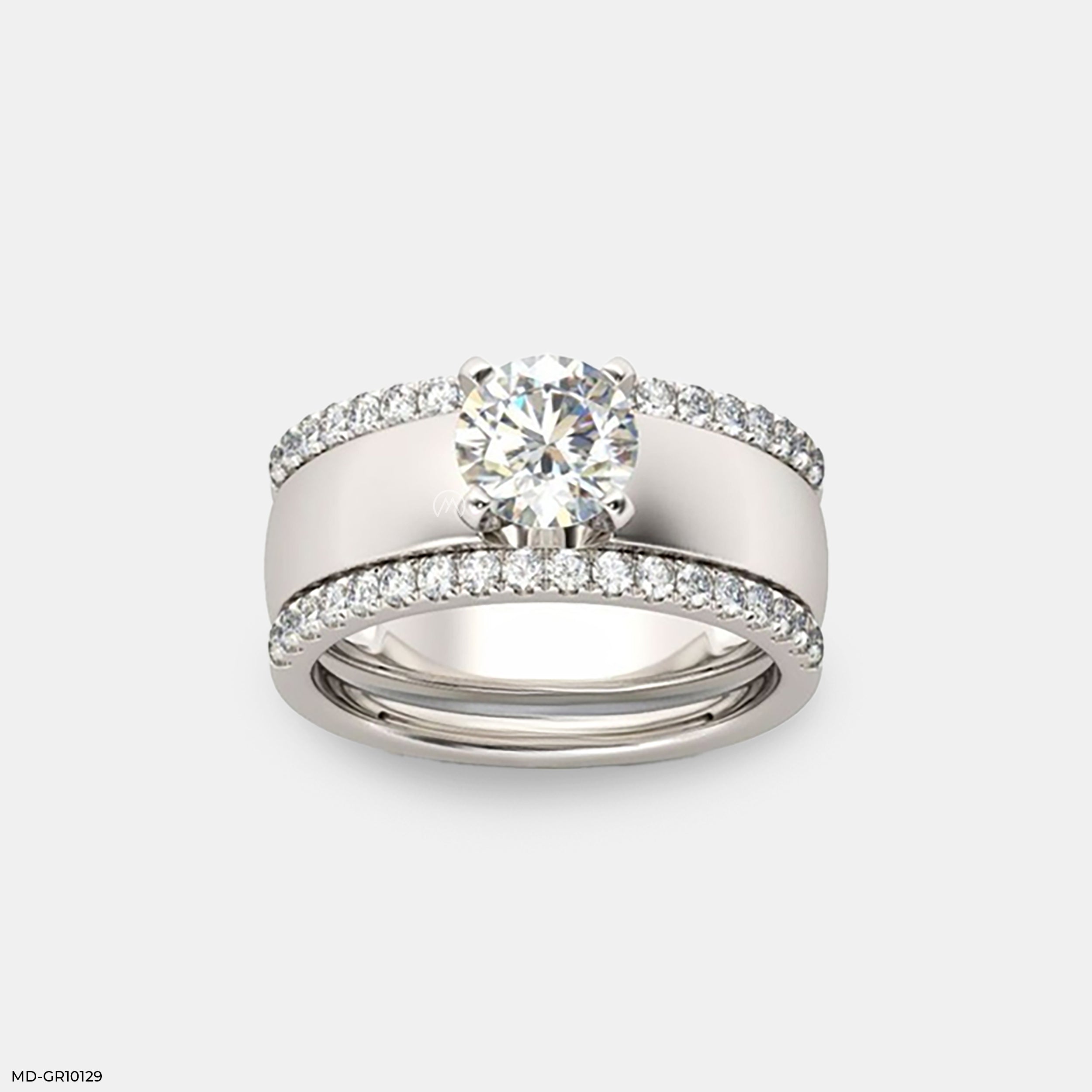 1 Carat Round Brilliant Blaze Men's Ring