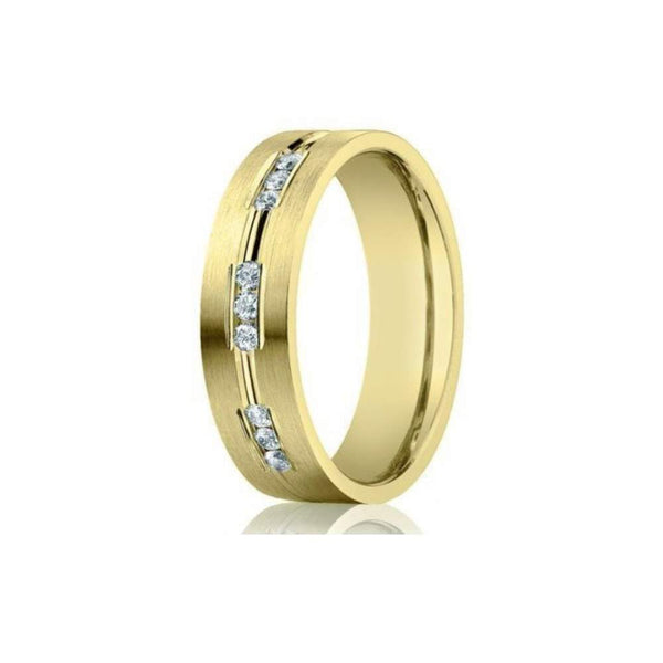 The Prestige Line Men's Diamond Band 9K Yellow Gold