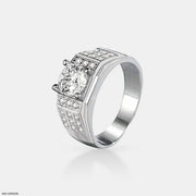 1 Carat Round Solitaire Divine Men's Ring 14K Rose Gold