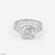 5 Carat Solitaire Eternal Engrave Gent's Ring Platinum 950