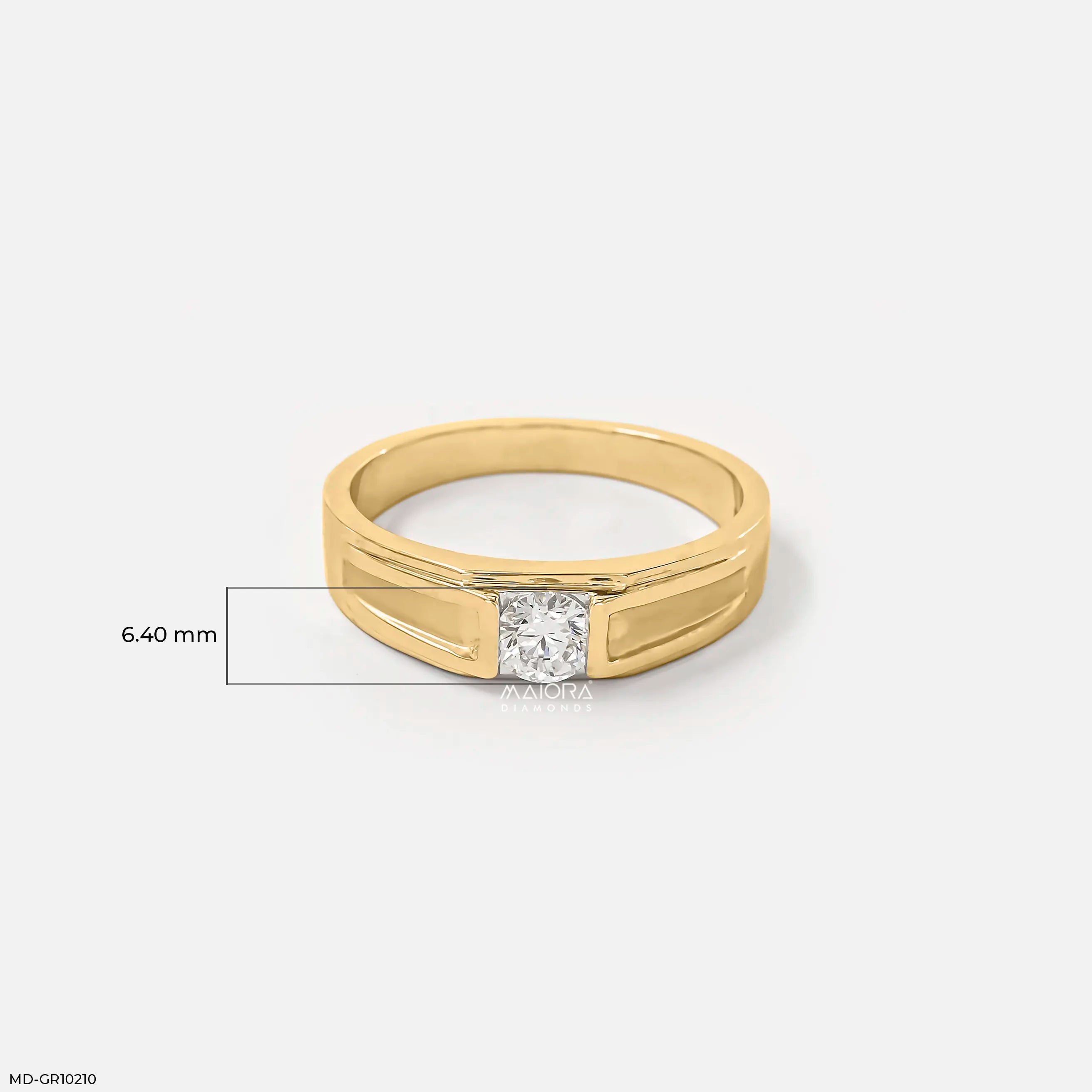 Alluring Crown Diamond Ring 18K Rose Gold