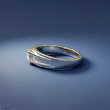 Alluring Crown Diamond Ring 9K White Gold