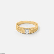 Alluring Crown Diamond Ring 14K Yellow Gold