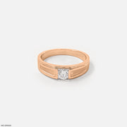 Alluring Crown Diamond Ring 18K Rose Gold