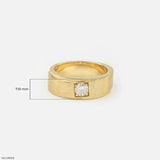 Crowned Frame Mens Diamond Ring Platinum 950