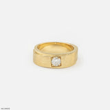 Crowned Frame Mens Diamond Ring Platinum 950