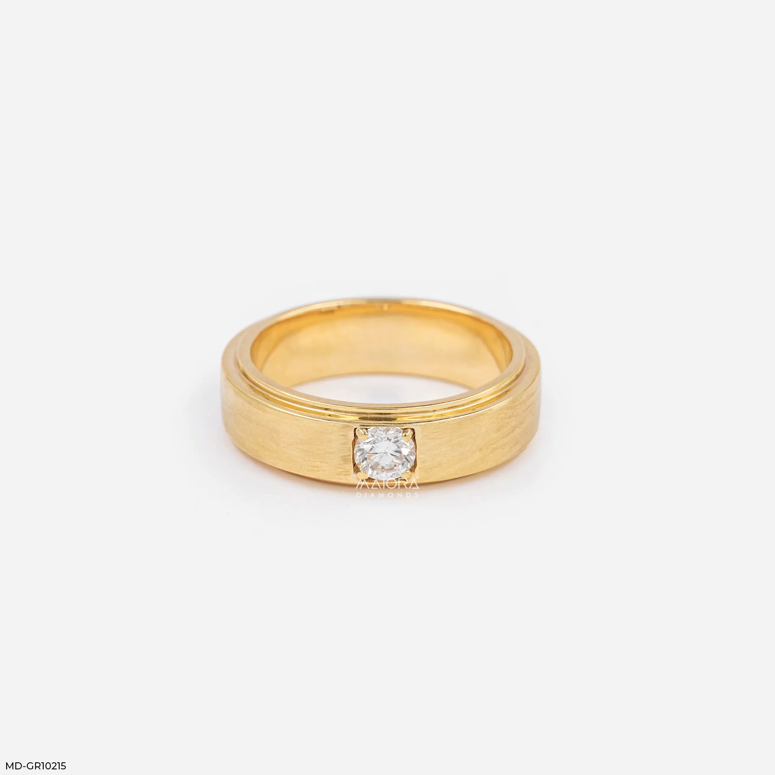 Brilliance Solo Diamond Mens Ring