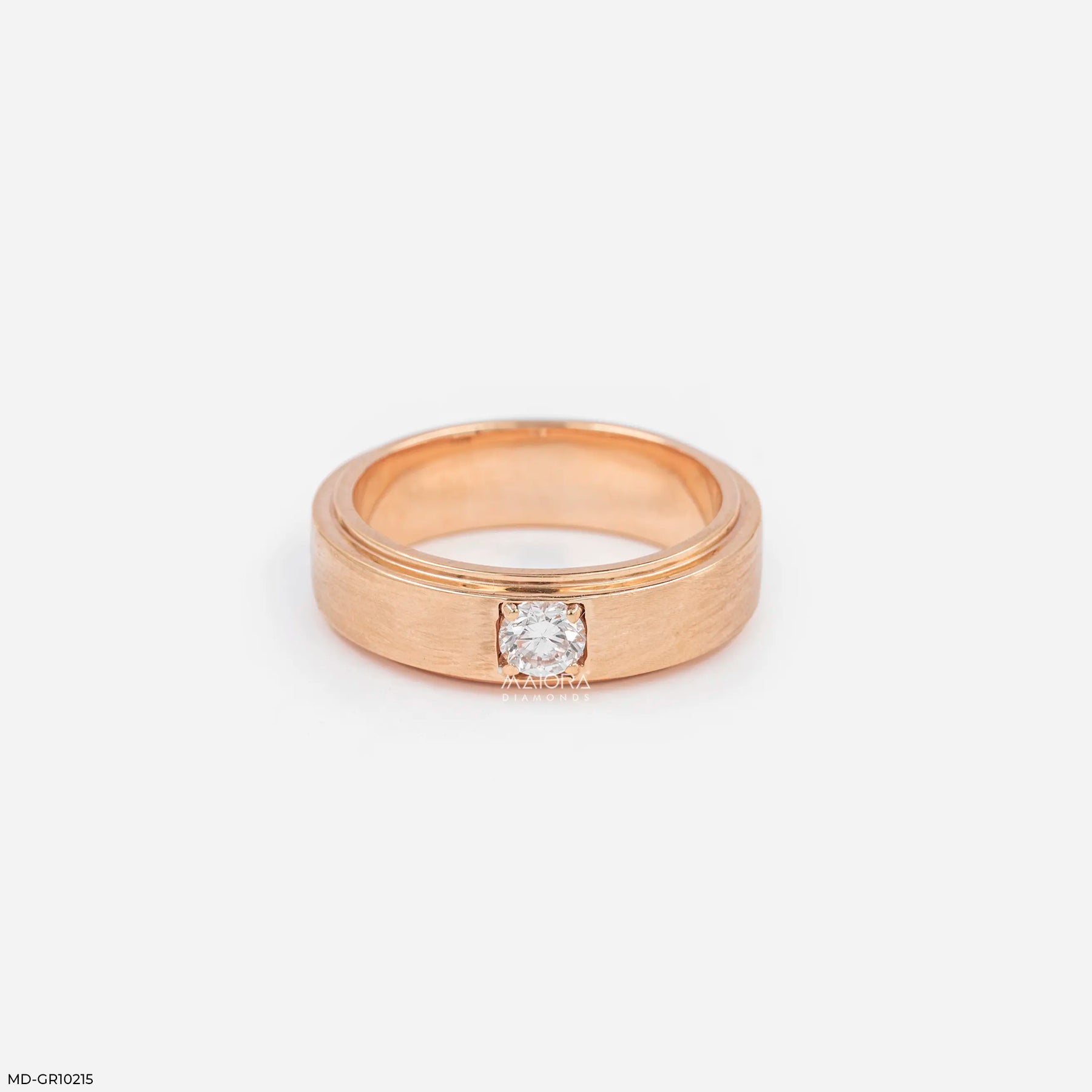 Brilliance Solo Diamond Mens Ring Platinum 950