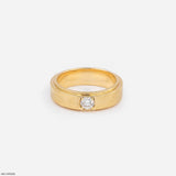 Brilliance Solo Diamond Mens Ring Platinum 950