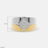 Imperial Fusion Mens Diamond Ring 9K Rose Gold
