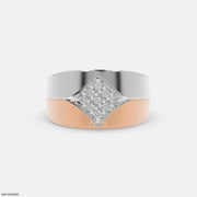 Imperial Fusion Mens Diamond Ring 9K Rose Gold