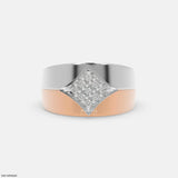 Imperial Fusion Mens Diamond Ring 9K Rose Gold