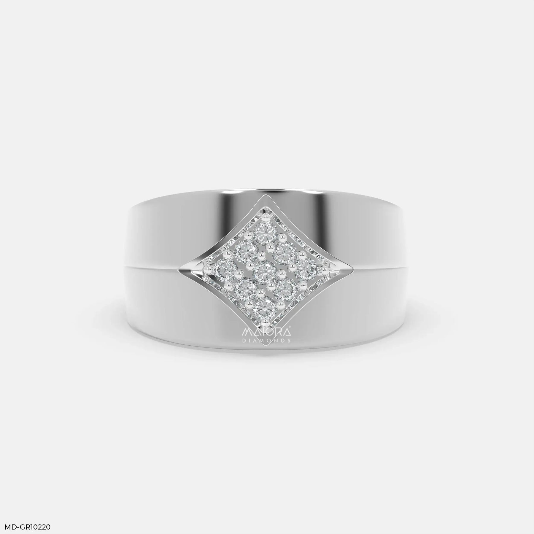 Imperial Fusion Mens Diamond Ring 9K Rose Gold