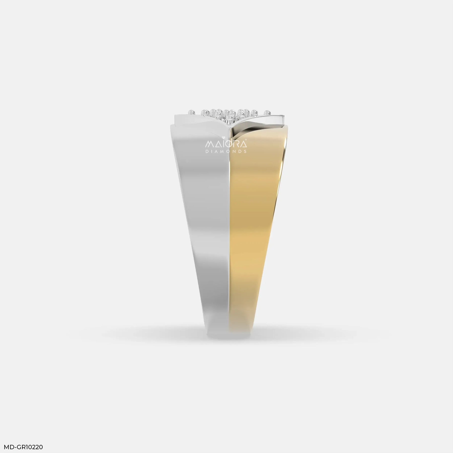 Imperial Fusion Mens Diamond Ring 9K Rose Gold