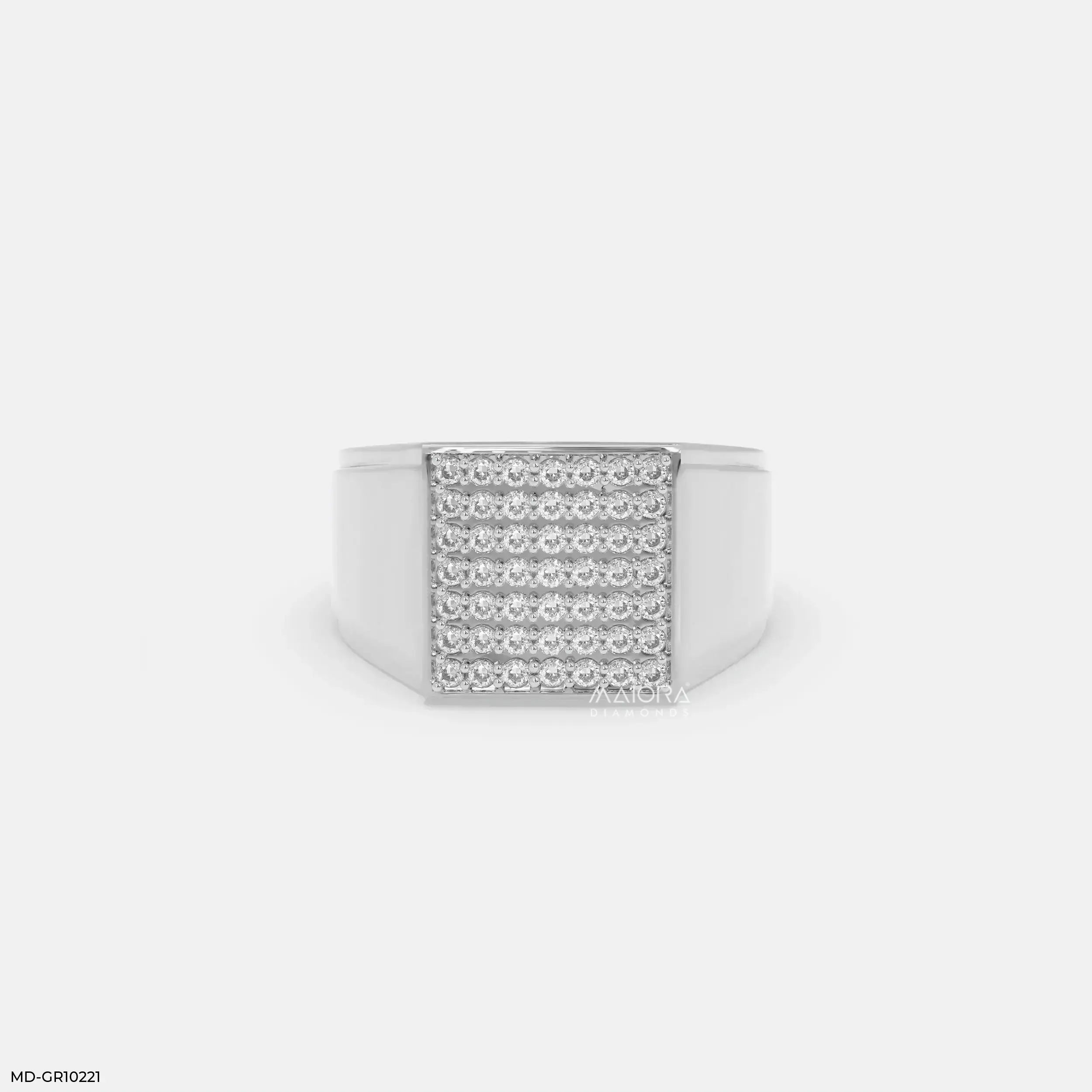 Brilliance Panel Mens Diamond Ring