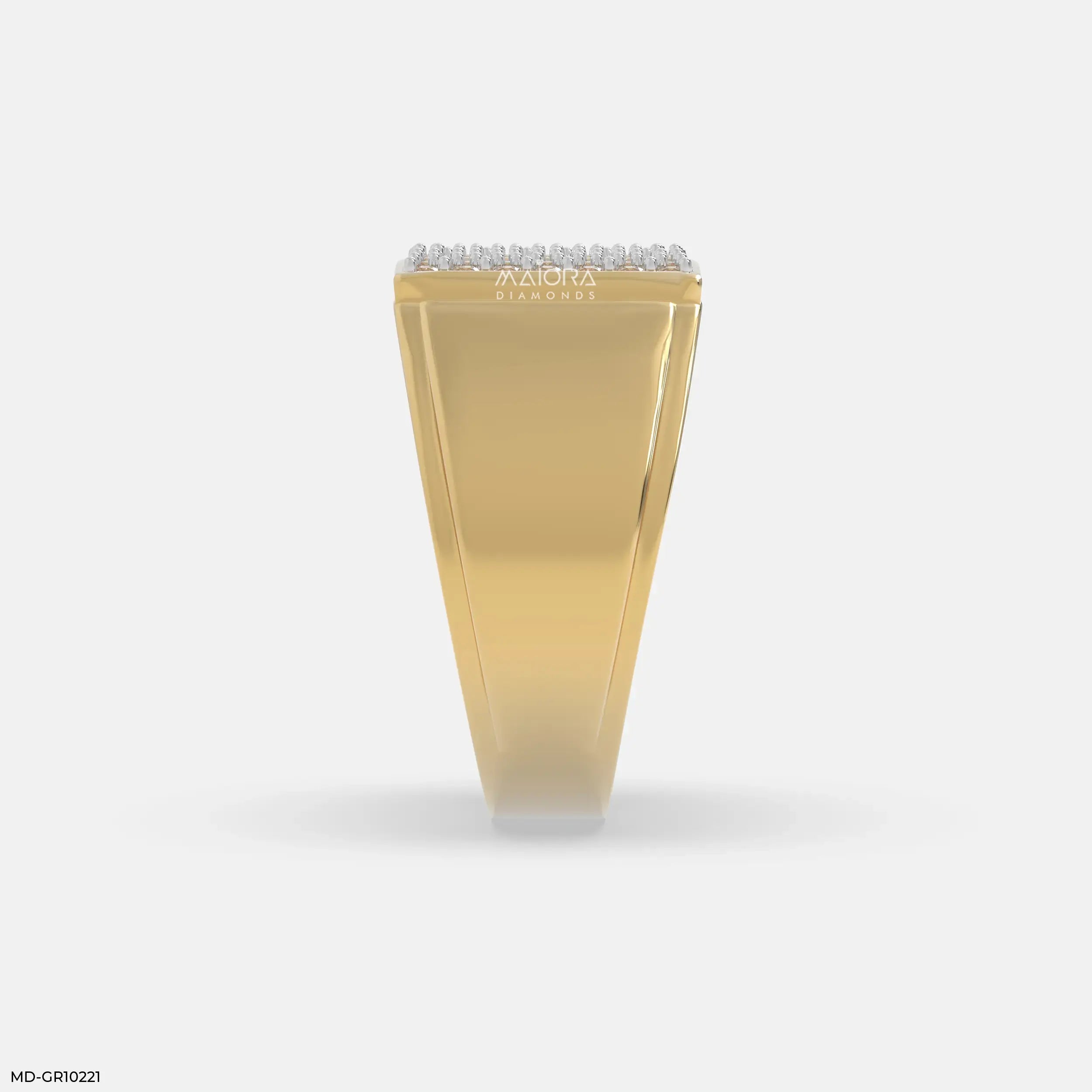 Brilliance Panel Mens Diamond Ring