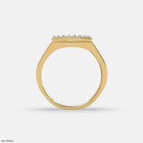 Brilliance Panel Mens Diamond Ring 9K White Gold