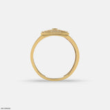 Regal Sqaure Mens Diamond Ring Platinum 950