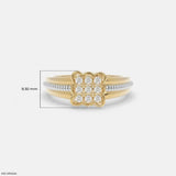 Eterna Glow Mens Diamond Ring 9K White Gold