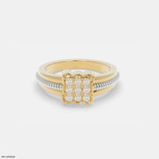 Eterna Glow Mens Diamond Ring 9K Yellow Gold
