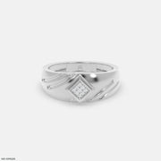 Internal Spark Mens Diamond Ring Platinum 950