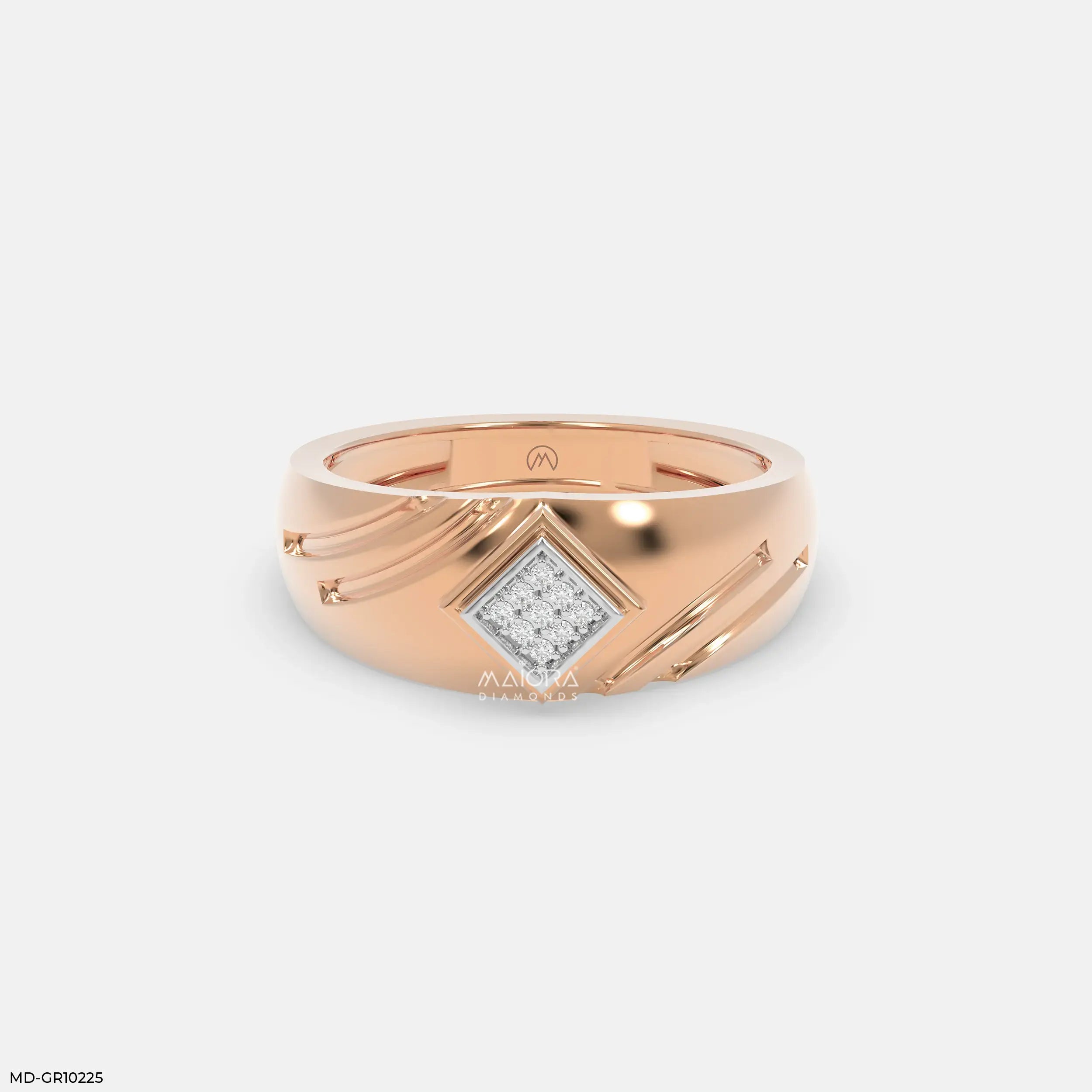 Internal Spark Mens Diamond Ring