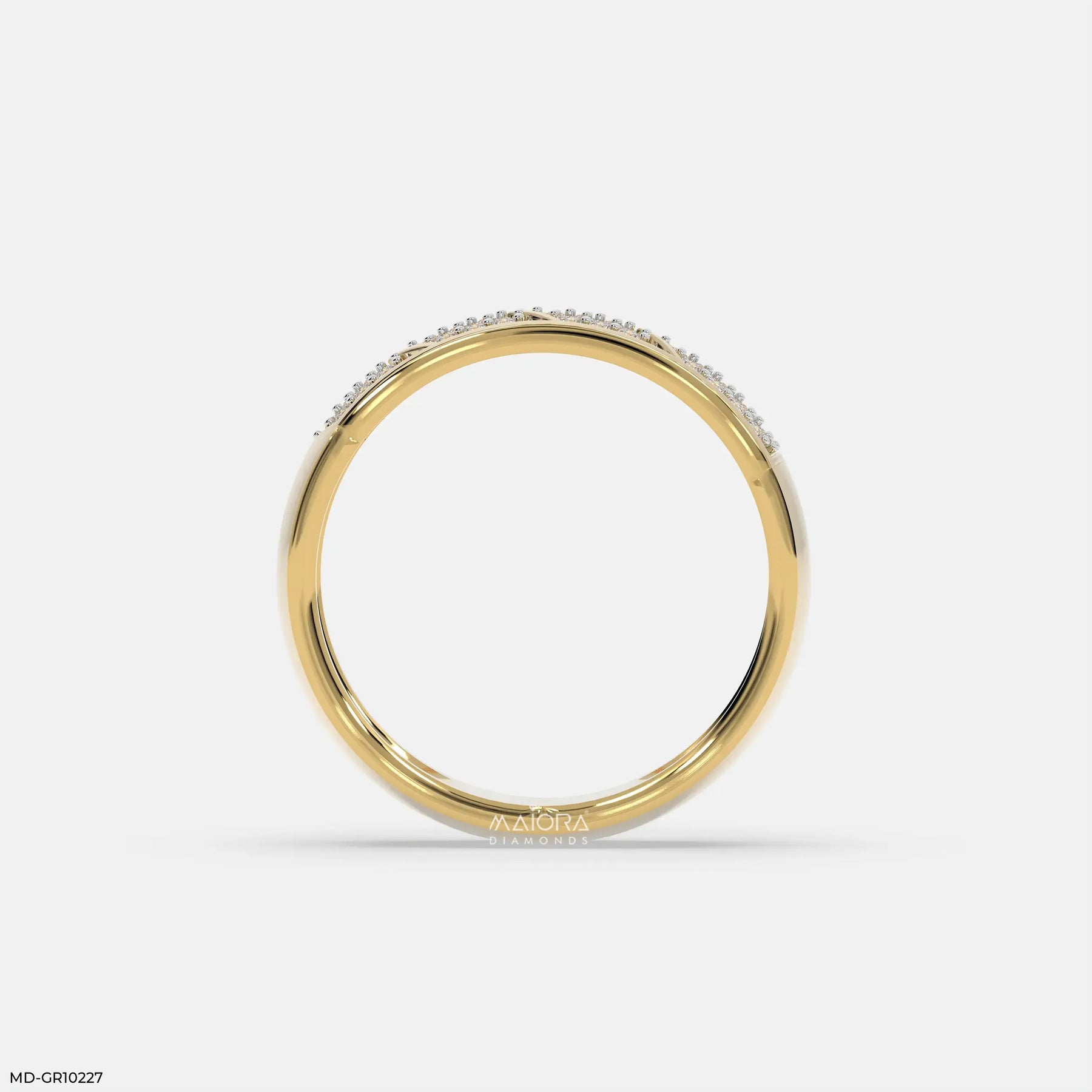 Chevron Mosaic Mens Diamond Ring Platinum 950