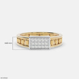 Mosaic Prime Mens Diamond Ring 9K Yellow Gold