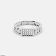 Mosaic Prime Mens Diamond Ring Platinum 950