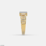 Classic Quad Mens Diamond Ring Platinum 950